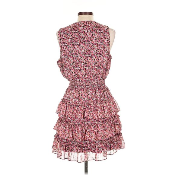 1.STATE Sleeveless Smocked Neck Dress with Ruffle Tiered Skirt - Picture 2 of 11